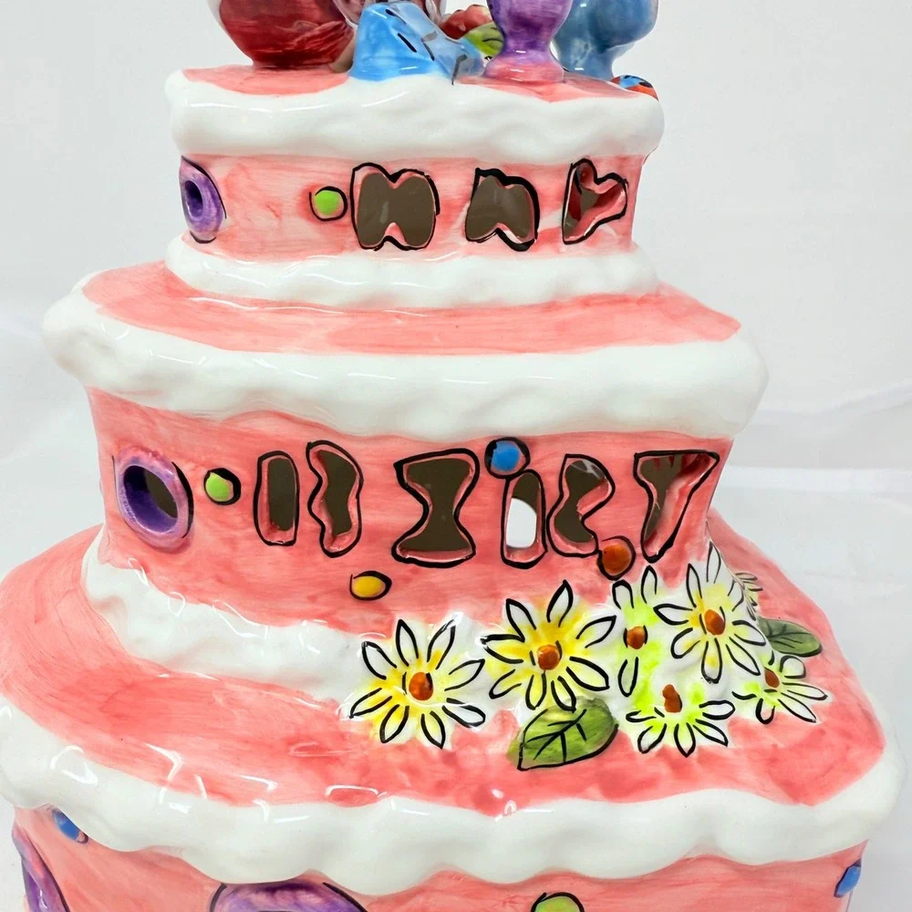 Very cool VTG Retired‎ Blue Sky Clayworks -Happy 60th Birthday Figurine